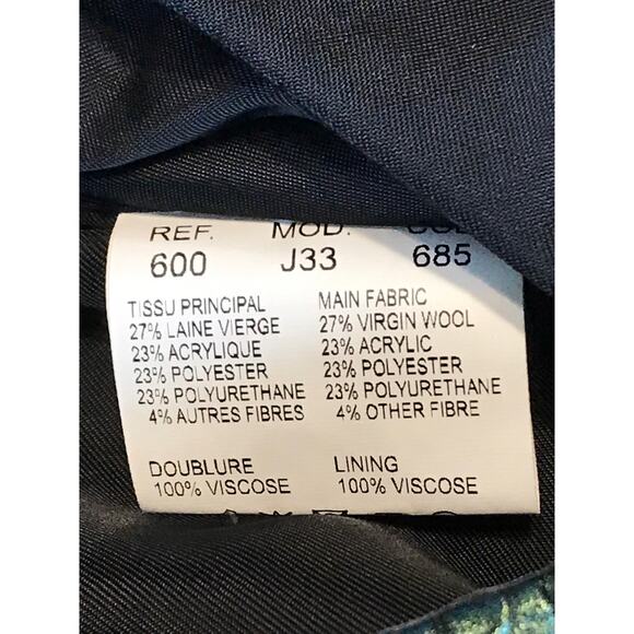 Carven Cargo Mini Skirt Size 38 Textured Green Metallic Curved Hem - Picture 8 of 10